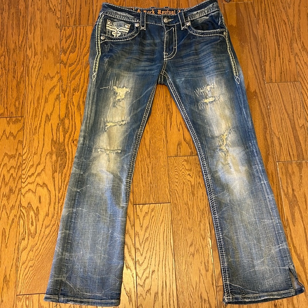Rock Revival jeans 34x32 boot cut only worn a few times.